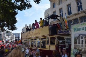 The Beatles for Sale perform at Hastings Pride. Beatles tribute band available for events.